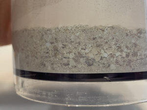 卵の殻は完全なパウダー状にはならない