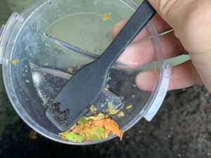 ダイソーのシリコーンジャムスプーン