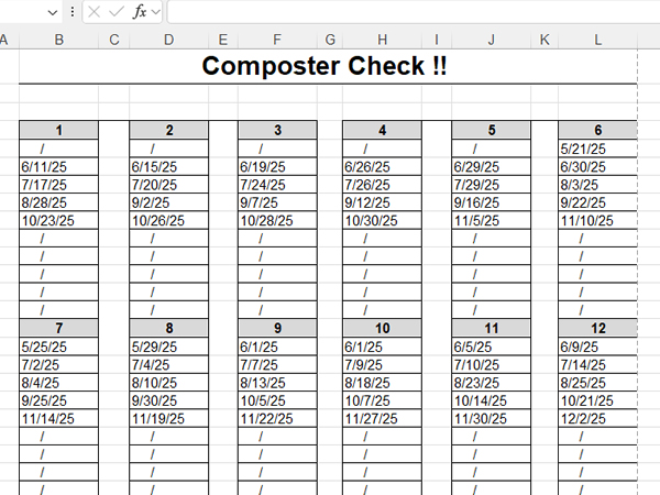 生ゴミを投入した日付をつける