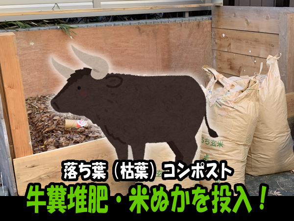 落ち葉・枯葉を分解発酵させて堆肥にする